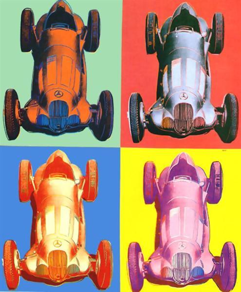 andywarhol-art:Benz Racing Car 1986Andy Warhol