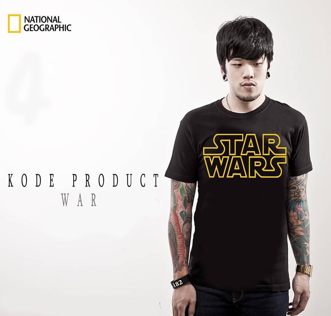 Untitled Kode kaos WAR Bahan Cotton Combed 30s lembut 