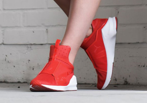 kylie jenner puma red shoes