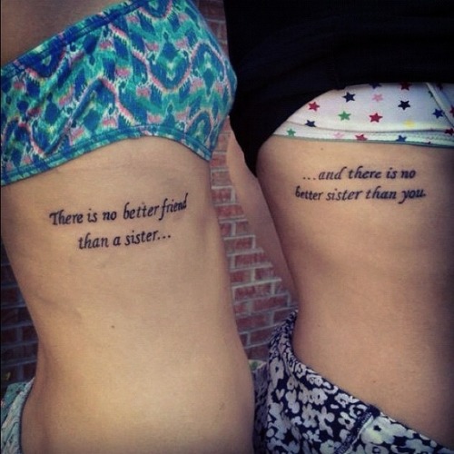 sister tattoos on Tumblr