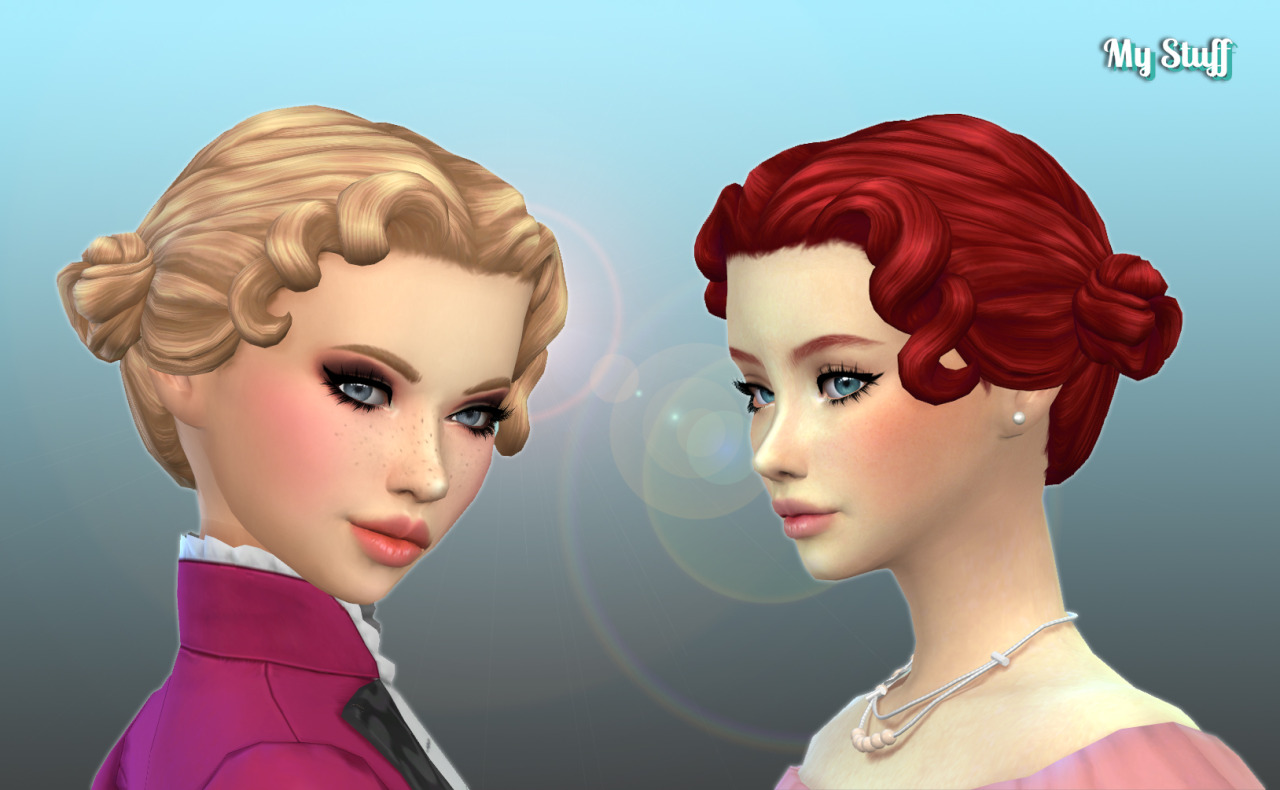 SIMS 4 hair bun