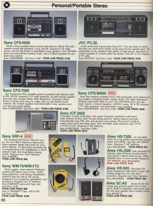 crutchfieldvintage:Nothing says the ‘80s like boomboxes and...