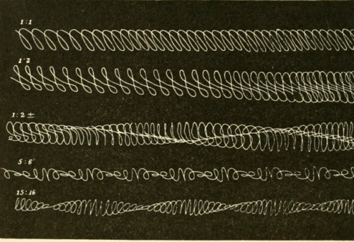 nemfrog:Sound intervals recorded by vibrating tuning forks at...