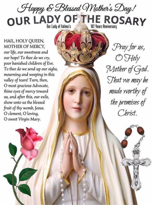 OUR LADY OF THE ROSARY | Happy feast, Lady of fatima, Our lady of rosary