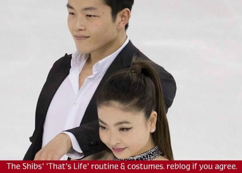 figure-skating-confessions:“The Shibs’ ‘That’s Life’ routine...