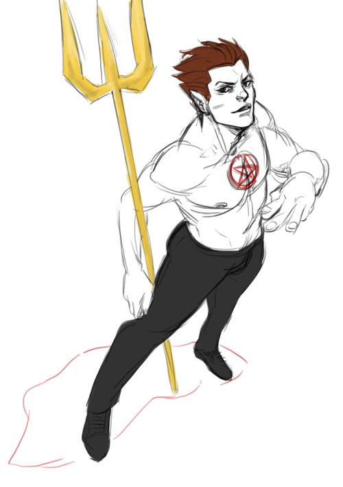 theleftnippleofarcher:quick Hellstorm doodle just bc