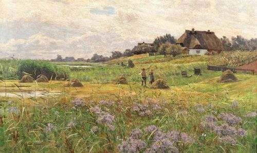 Paul Müller-Kaempff (1861-1941) - Summer landscape, oil on canvas, 61 x 100 cm.