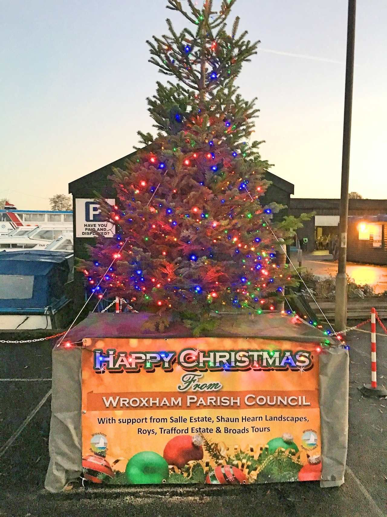 Wroxham Parish Council News — Our community Christmas Tree erected by