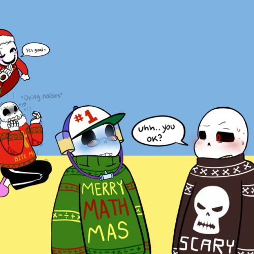 undertale christmas party au | Tumblr