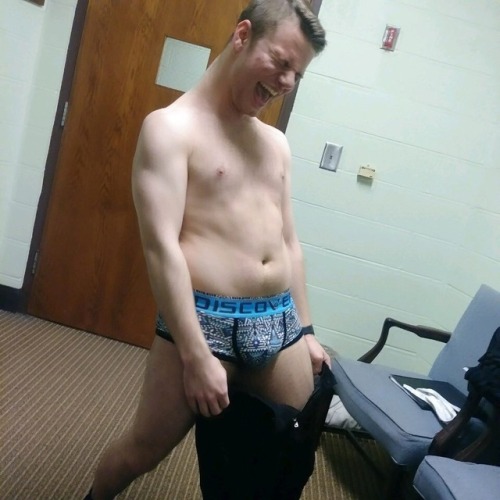 areallygaybee:I was changing backstage once and my friend was...