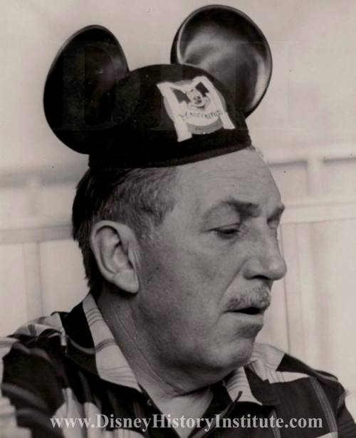 roflmonkeyz:Walt Disney wearing Mickey ears. One of the only...