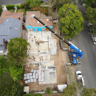 Plenty of action at our Hunters Hill project today