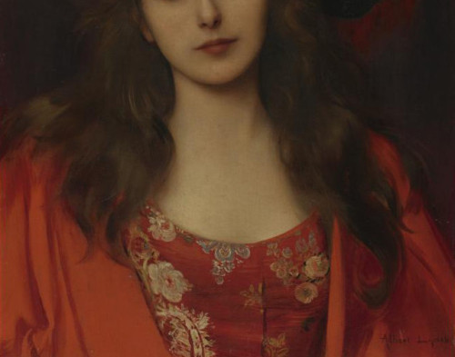 simena:Albert Lynch - THE RED BROCADE (detail)