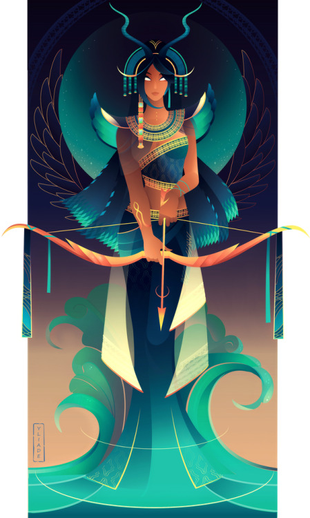 yliade-illustrations:Oracle card game project about the...