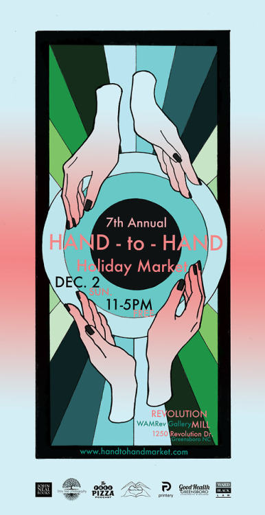 HAND-to-HAND Holiday Market Posters 2017 & 2018 by yours...