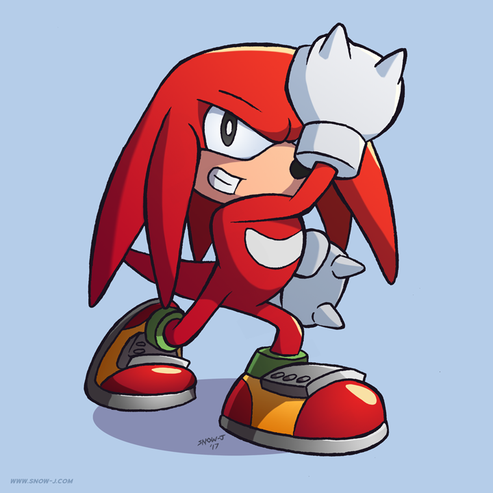 Snow-J • My drawing of Knuckles.