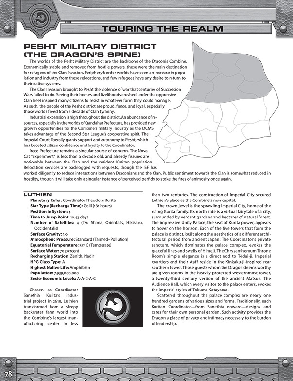 Catalyst Game Labs Battletech Handbook House Kurita Pages - 