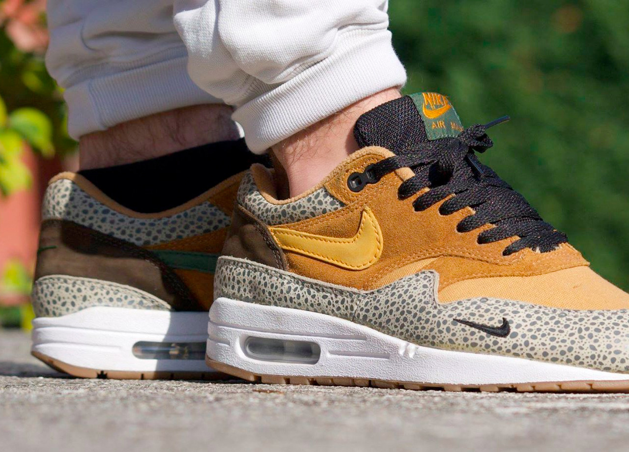 air max 1 safari yellow