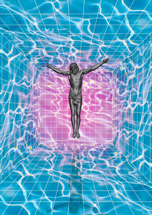 crucifix crucifixion jesus collage digital collage 3d 3d art vaporwave vaporwave aesthetic vaporwave art WebPunk web punk web art pop surrealism POP NET ART YAAPPSSEE