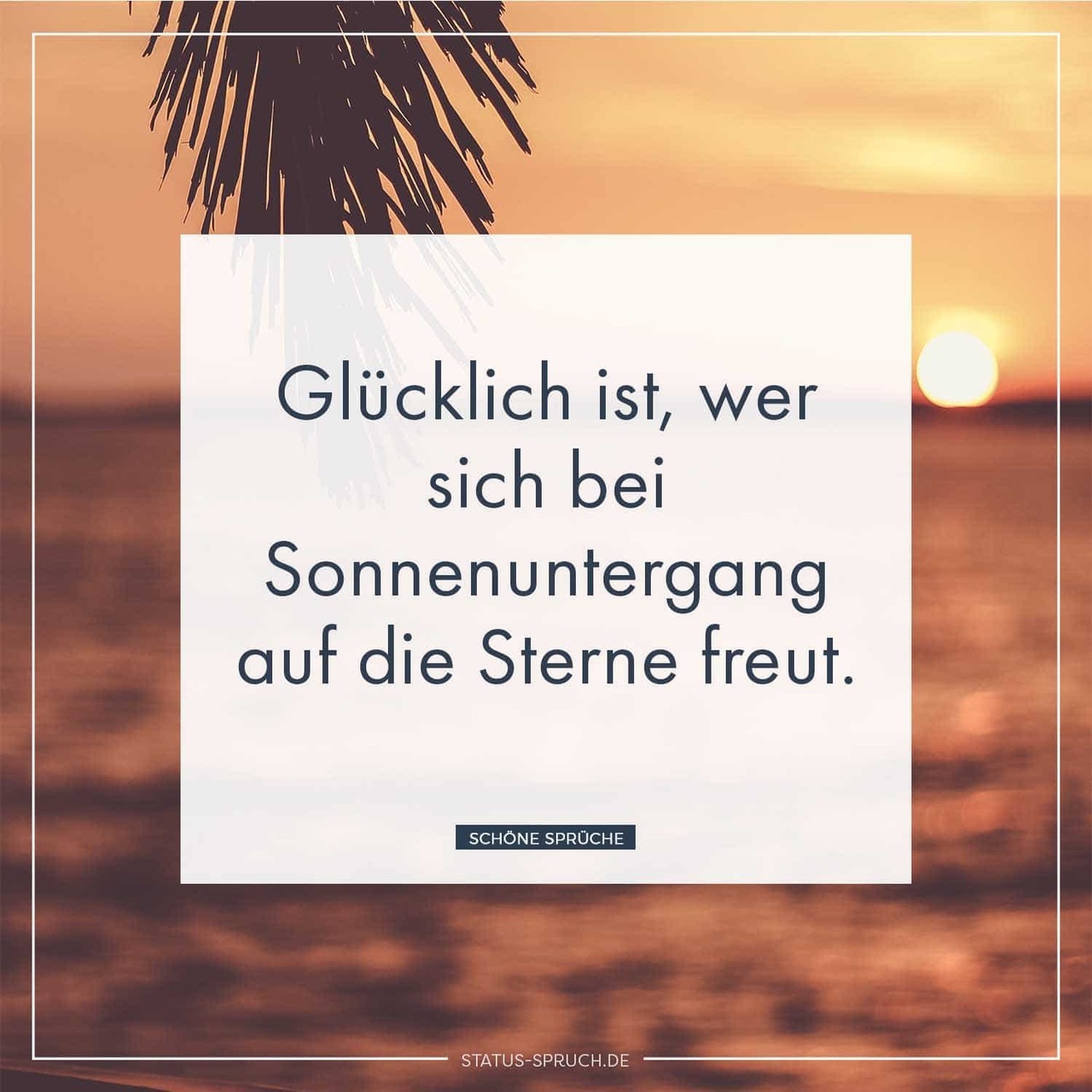 Status Spruchde Glücklich Ist Wer Sich Bei