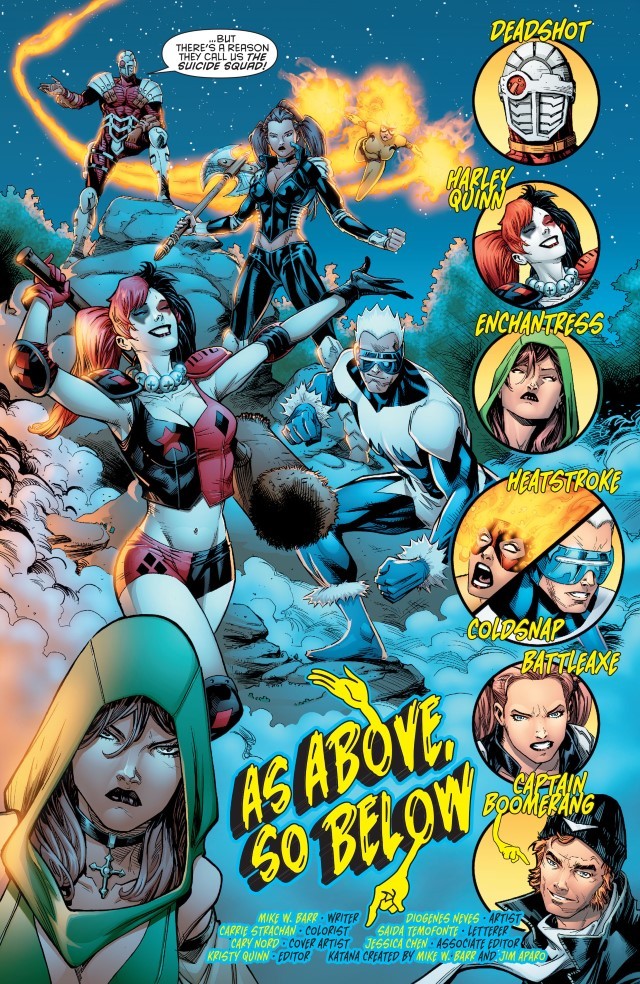 NOS! Suicide Squad Most Wanted Deadshot Katana #1 B of 6
