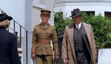 Foyle's War: All Clear: Michael Kitchen: Honeysuckle Weeks: Foyle and Sam walking 2