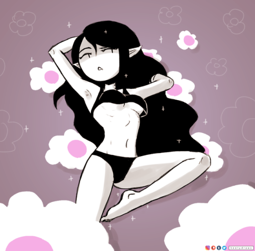 keetydraws:Marceline flowers.