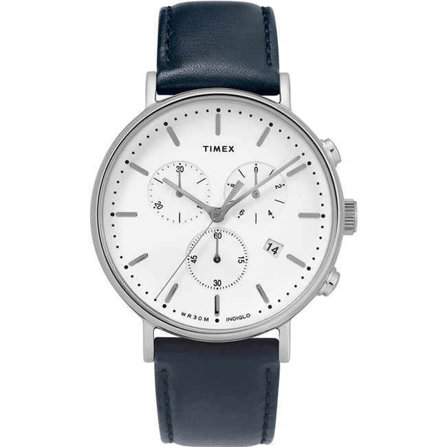 【TIMEX】天美時 復刻系列 簡約復古手錶(深藍/白TXTW2T32500)