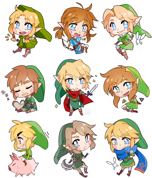 ruebird:a bunch of assorted link cheebs! plus one linkelle cus...