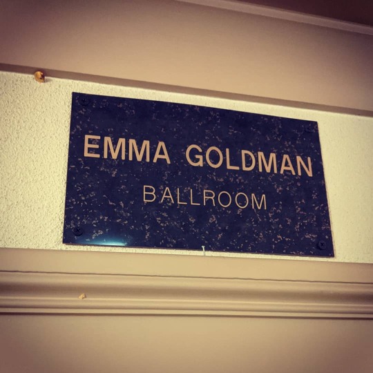 I only noticed as I was leaving the place that I played tonight in the Emma Goldman Ballroom! It was a fabulous collection of...