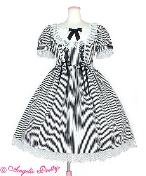 heckyeahlolitafashion:Angelic PrettyFancy Stripe onepiece