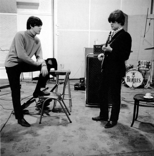 checkoutthebside:Paul McCartney and John Lennon during the...