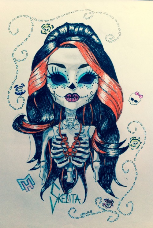 gothic tattoo zombie skelita calaveras on Tumblr