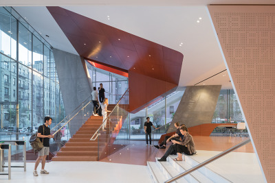 designismymuse:<br /><br />Vagelos Education Center Opens at Columbia University <br />Architects-  Diller Scofidio + Renfro Location- Columbia University, New York, New YorkImages- Iwan BaanSource- designboom<br />*for design inspiration, follow @designismymuse<br />