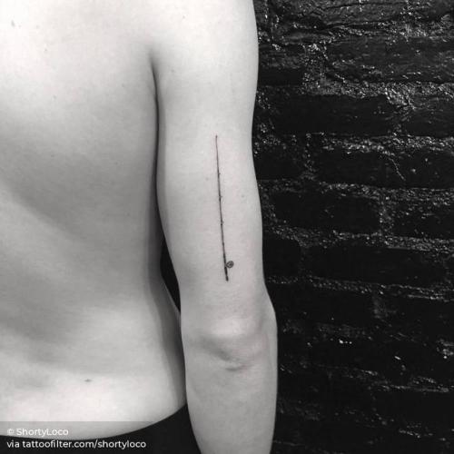 By ShortyLoco, done in Manhattan. http://ttoo.co/p/212621 small;fishing rod;single needle;fisherman;tricep;tiny;shortyloco;ifttt;little;profession;other