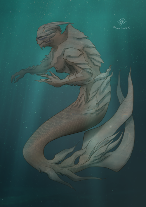 savbakk:Garrus is a spikey fish fella. Happy MerMAY!