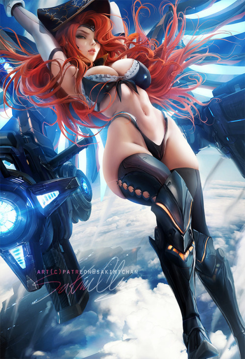 sakimichan:My take on  gungoddessmissfortune  skin in pinup...