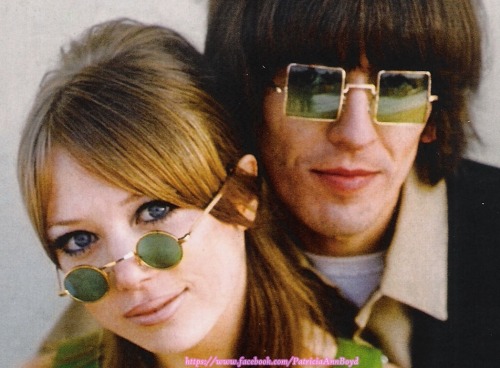 Little Queenies • George Harrison and Pattie Boyd photographed by...