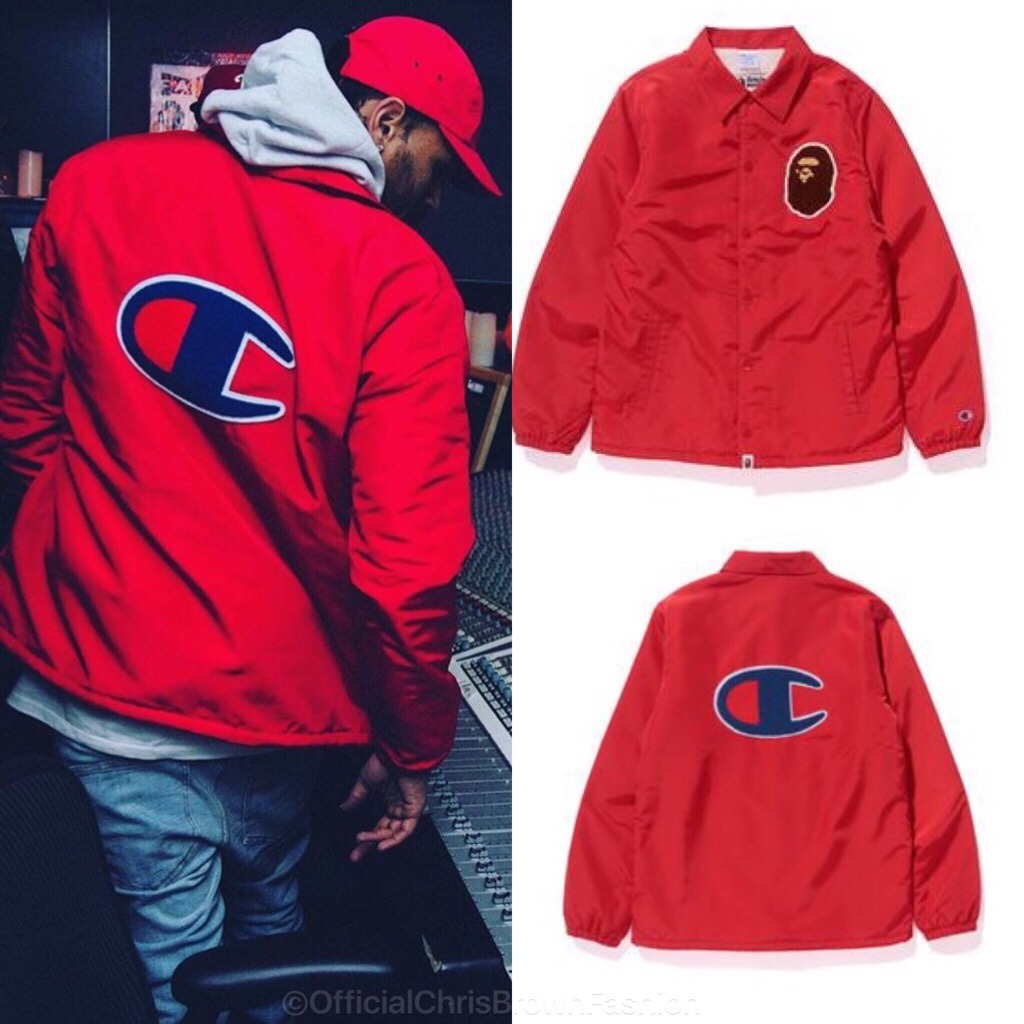 chris brown bape jacket