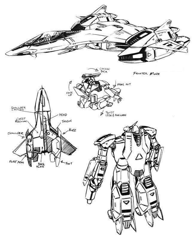 Image result for RObotech Gamma fighter