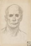 Head of Man, Theophile Steinlen