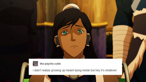 ettadunham:The Legend of Korra + text posts