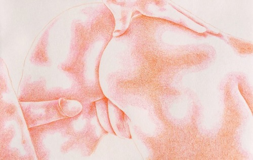 ismaelguerrier:Before Sliding In #1(Color pencil on...