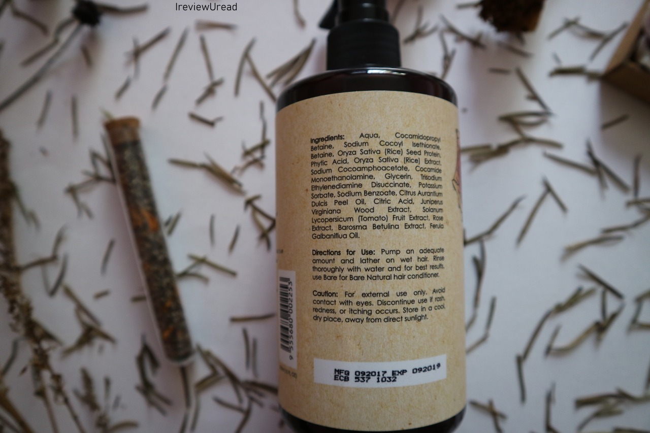 Bare For Bare S Natural Rose Kerarice Colour Protection Hair