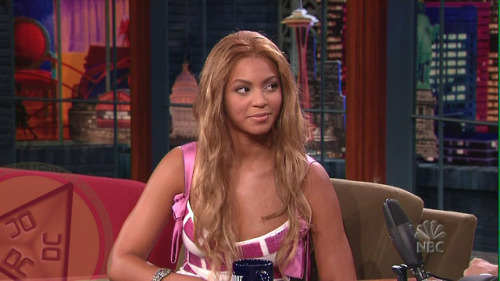 classicbeyonce:the tonight show with jay leno, 2003