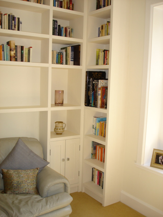 Vintage Joinery — Bespoke Oak Bookcase and Ladder near ...