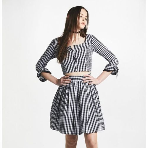 The Gingham Marquise Top and Bardot Skirt. Use the code:...