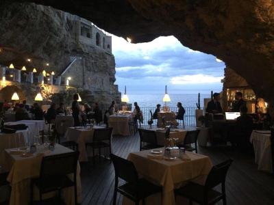 Grotta Palazzese hotel’s restaurant in Italy