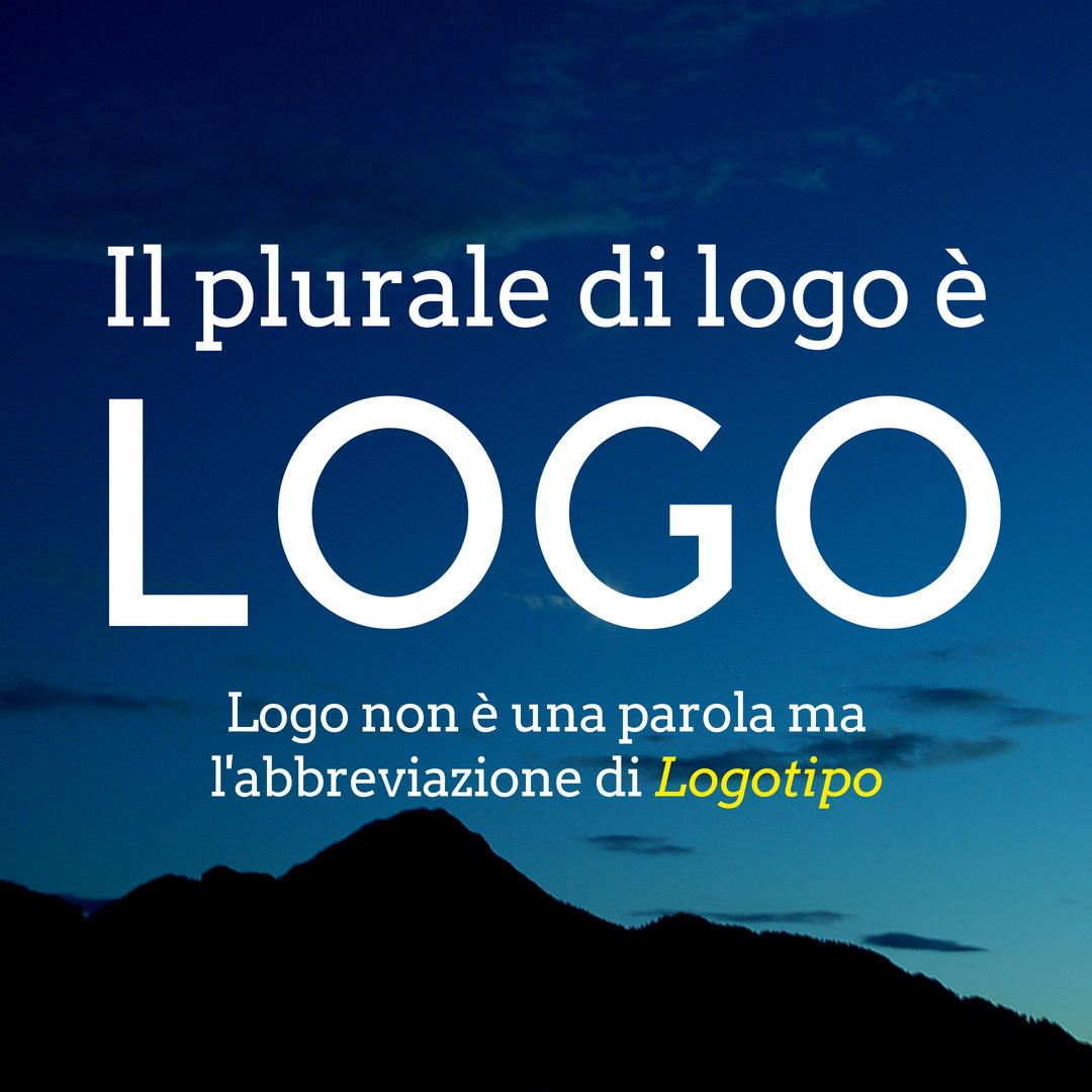 plurale di logo plurale di logo