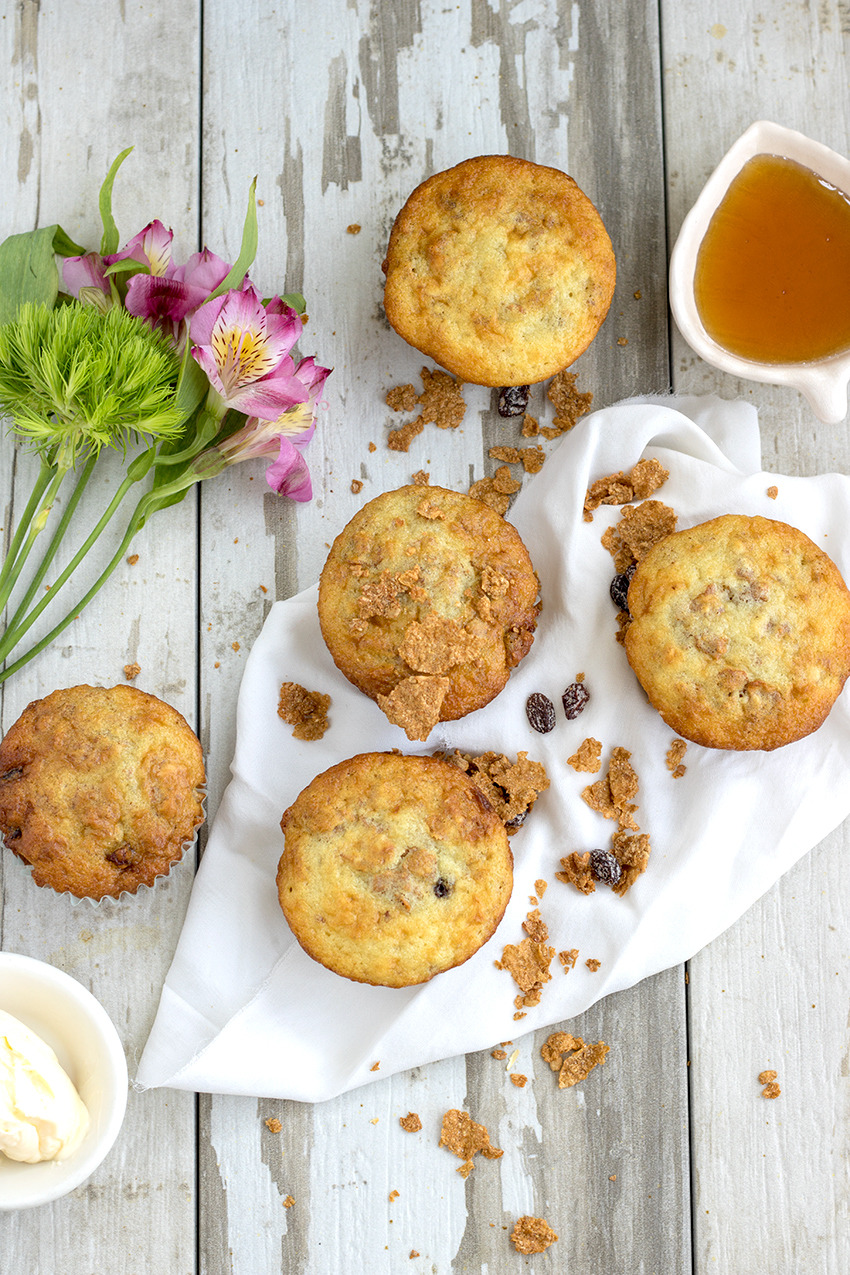 Perfect for breakfast raisin bran muffins